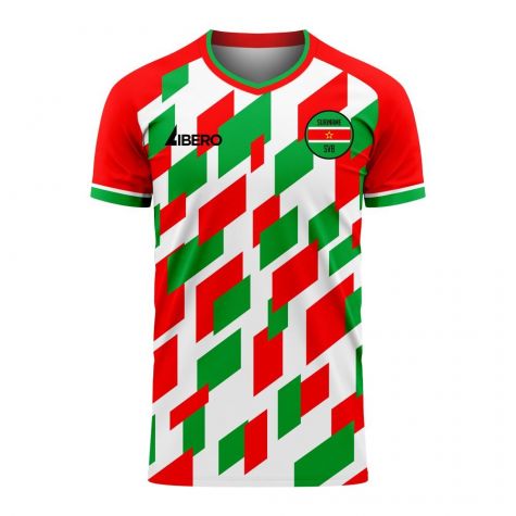 Suriname 2020-2021 Home Concept Football Kit (Libero) - Kids (Long Sleeve)