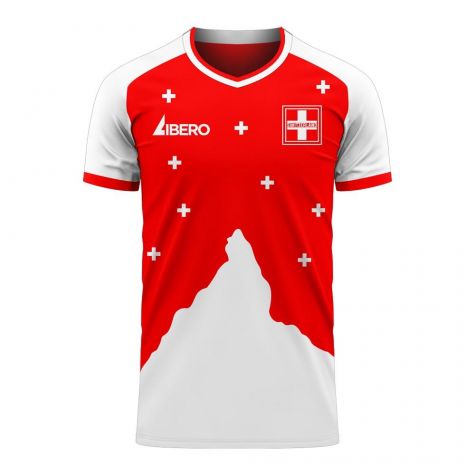 Switzerland 2020-2021 Home Concept Football Kit (Libero) - Adult Long Sleeve