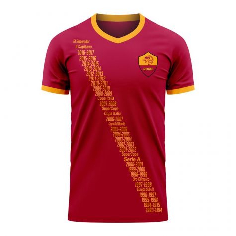 Roma Francesco Totti Tribute Home Shirt - Kids (Long Sleeve)