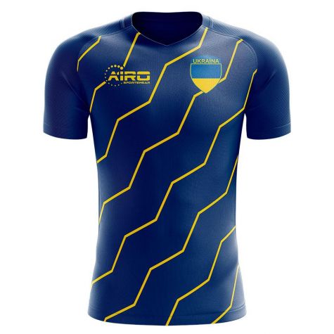 Ukraine 2025-2026 Away Concept Football Kit (Airo) - Kids (Long Sleeve)