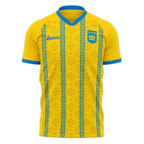 Ukraine 2025-2026 Home Concept Football Kit (Libero) - Kids