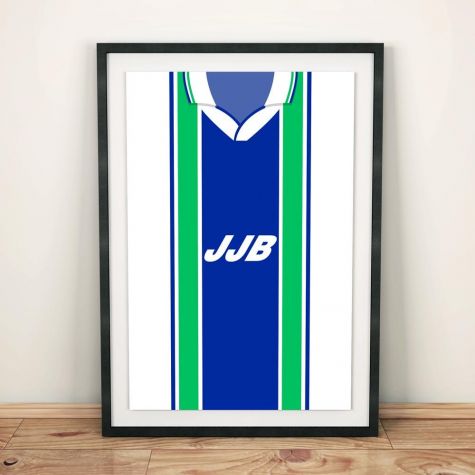 Wigan 1995 Football Shirt Art Print