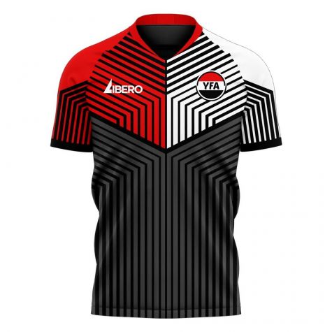 Yemen 2025-2026 Home Concept Football Kit (Libero) - Kids (Long Sleeve)