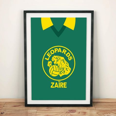 Zaire 1974 Football Shirt Art Print