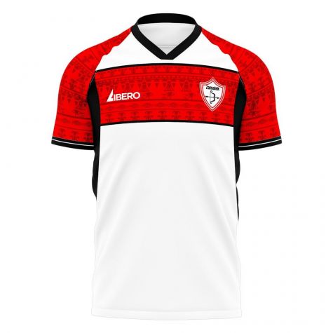 Zamalek 2025-2026 Home Concept Football Kit (Libero) - Adult Long Sleeve