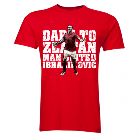 Zlatan Ibrahimovic Dare to Zlatan Man Utd T-Shirt (Red)