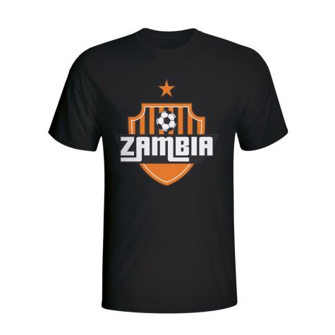 Zambia Country Logo T-shirt (black) - Kids