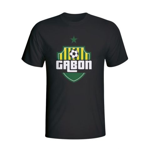 Gabon Country Logo T-shirt (black)