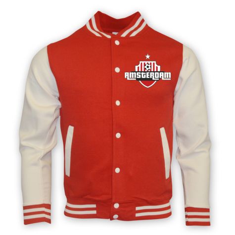 Ajax College Baseball Jacket (red) - Kids