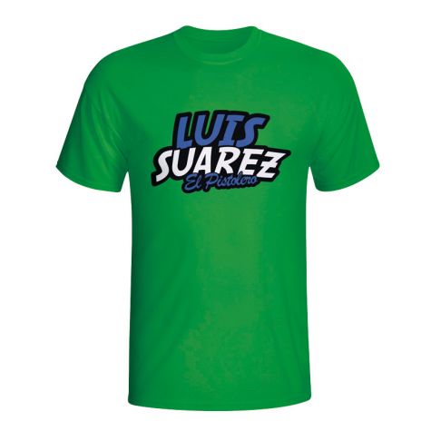 Luis Suarez Comic Book T-shirt (green) - Kids