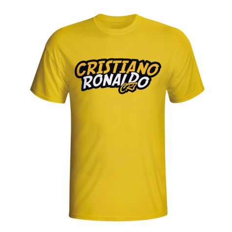 Cristiano Ronaldo Comic Book T-shirt (yellow) - Kids
