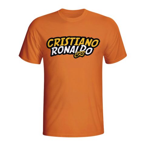 Cristiano Ronaldo Comic Book T-shirt (orange)