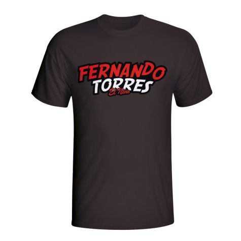 Fernando Torres Comic Book T-shirt (black)