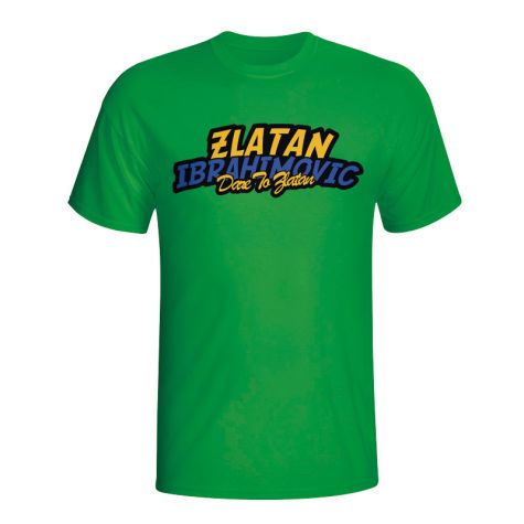 Zlatan Ibrahimovic Comic Book T-shirt (green)