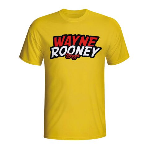 Wayne Rooney Comic Book T-shirt (yellow)