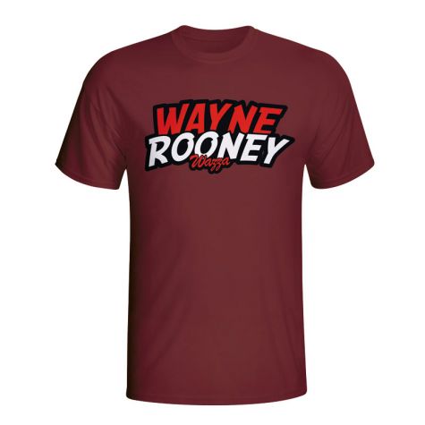 Wayne Rooney Comic Book T-shirt (maroon)