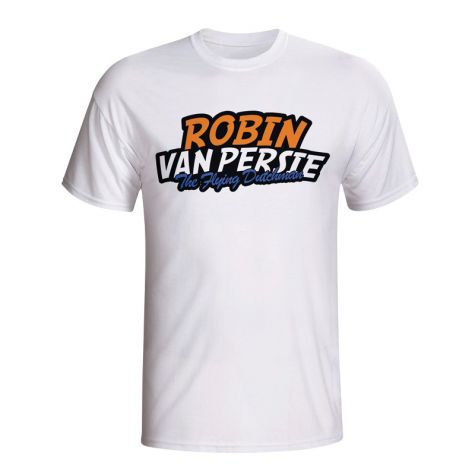 Robin Van Persie Comic Book T-shirt (white) - Kids