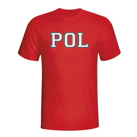 Poland Country Iso T-shirt (red)