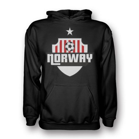 Norway Country Logo Hoody (black) - Kids