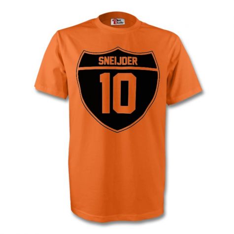 Wesley Sneijder Holland Crest Tee (orange) - Kids