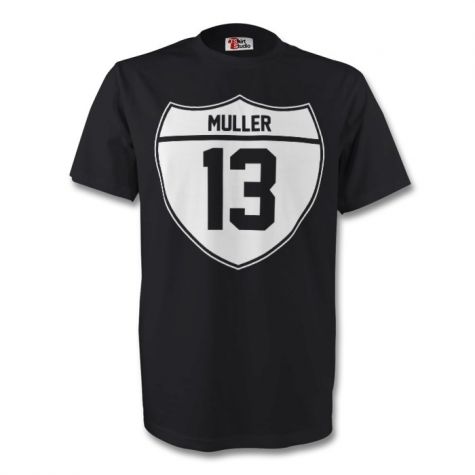 Thomas Muller Germany Crest Tee (black) - Kids