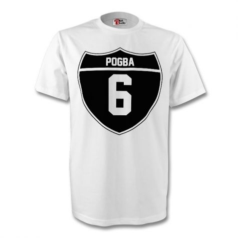 Paul Pogba Juventus Crest Tee (white)