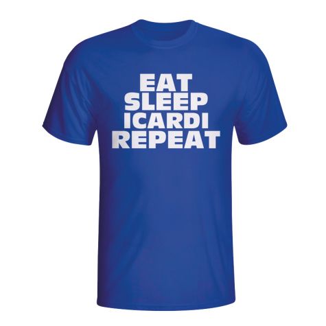 Eat Sleep Icardi Repeat T-shirt (blue) - Kids