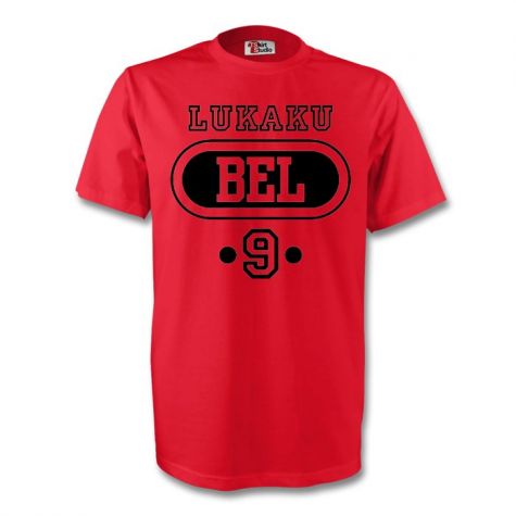 Romelu Lukaku Belgium Bel T-shirt (red)
