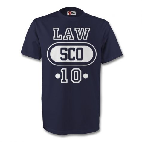 Dennis Law Scotland Sco T-shirt (navy)