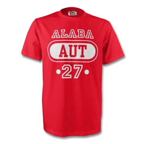 David Alaba Austria Aut T-shirt (red)