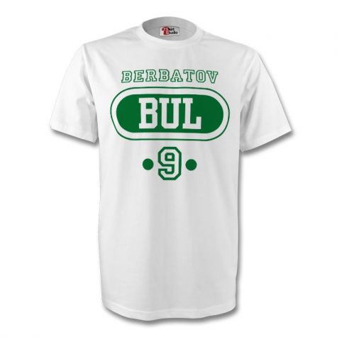 Dimitar Berbatov Bulgaria Bul T-shirt (white) - Kids