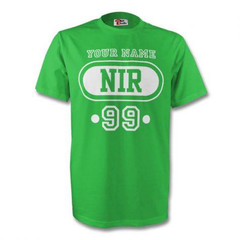 Northern Ireland Ire T-shirt (green) Your Name