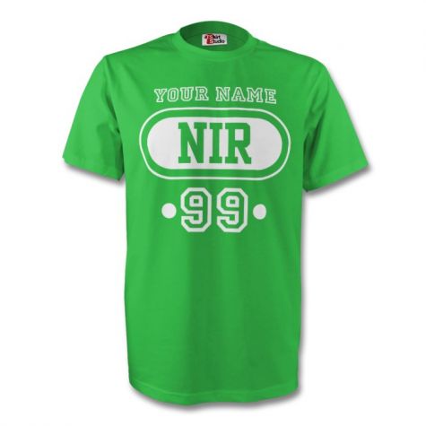 Northern Ireland Ire T-shirt (green) Your Name (kids)