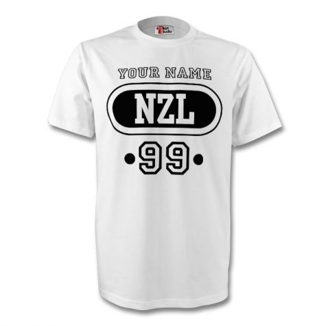 New Zealand Nzl T-shirt (white) Your Name (kids)