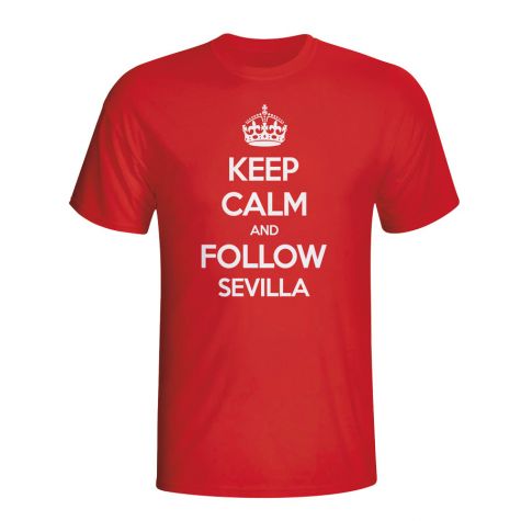 Keep Calm And Follow Sevilla T-shirt (red) - Kids