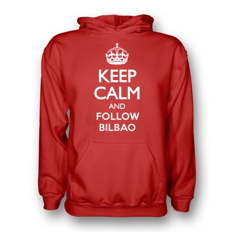 Keep Calm And Follow Athletic Bilbao Hoody (red) - Kids
