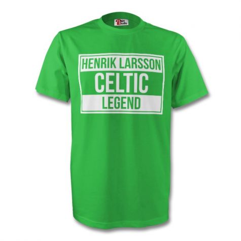 Henrik Larsson Celtic Legend Tee (green) - Kids