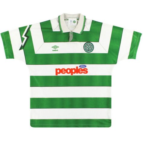 Celtic 1991-92 Home Shirt (M) (Excellent)