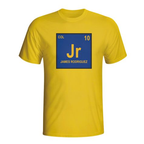 James Rodriguez Colombia Periodic Table T-shirt (yellow)