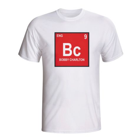 Bobby Charlton Germany Periodic Table T-shirt (white)