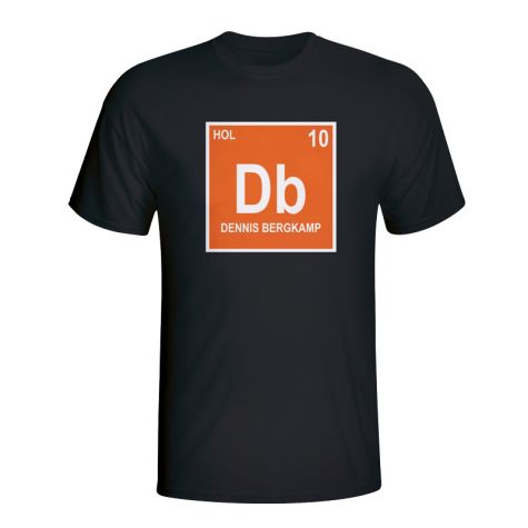 Dennis Bergkamp Holland Periodic Table T-shirt (black)