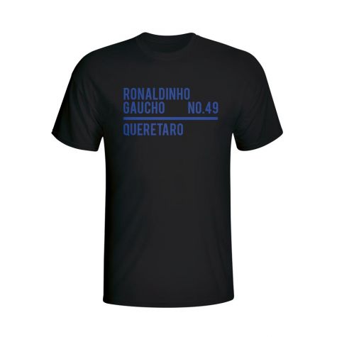 Ronaldinho Queretaro Squad T-shirt (black)