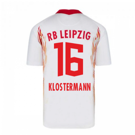 2020-2021 Red Bull Leipzig Home Nike Football Shirt (KLOSTERMANN 16)