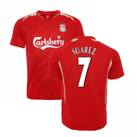 2005-2006 Liverpool Home CL Retro Shirt (SUAREZ 7)