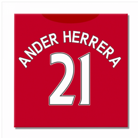 Man United 16-17 Canvas Print (Ander Herrera 21)