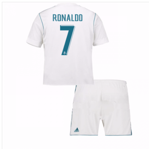 2017-18 Real Madrid Home Mini Kit (Ronaldo 7) [B31118 ...