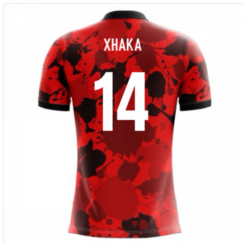 2023-2024 Albania Airo Concept Home Shirt (Xhaka 14)