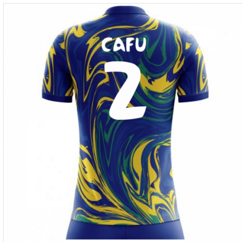 2025-2026 Brazil Away Concept Shirt (Cafu 2) - Kids