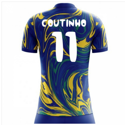 2025-2026 Brazil Away Concept Shirt (Coutinho 11) - Kids