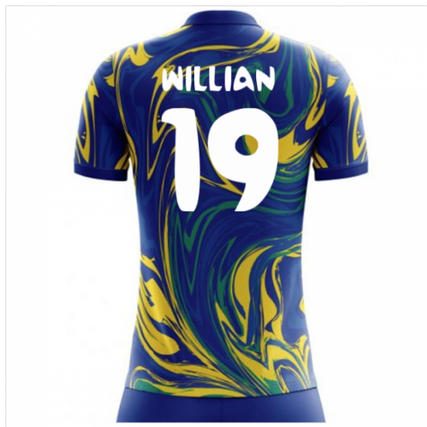 2025-2026 Brazil Away Concept Shirt (Willian 19) - Kids